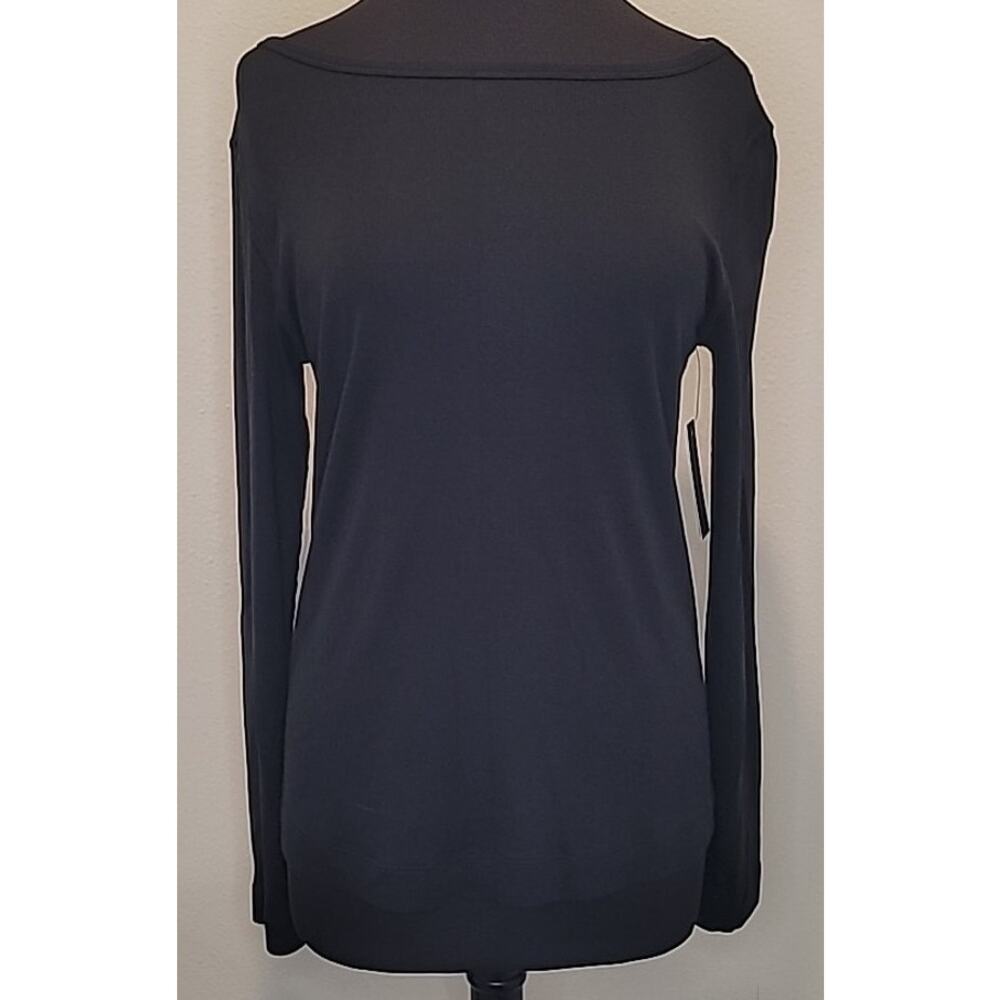 Premise Studio Black Boat Neck Blouse NWT Large